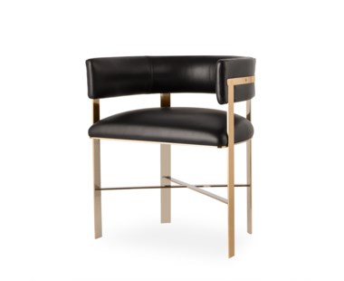 Art Dining Chair - Black Leather (UK)